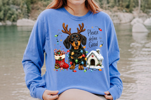 Funny Christmas Dachshund PNG Sublimation nirmal108roy 