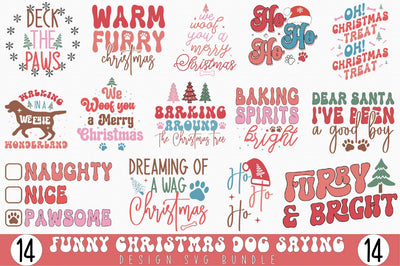 Funny Christmas Dog Saying SVG Bundle SVG SVGista 