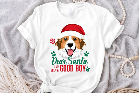 Funny Christmas Dog Saying SVG, Dear Santa I’ve Been A Good Boy SVG FiveStarCrafting 
