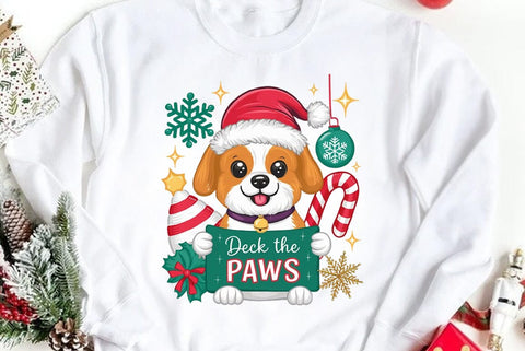 Funny Christmas Dog Saying SVG, Deck The Paws SVG FiveStarCrafting 