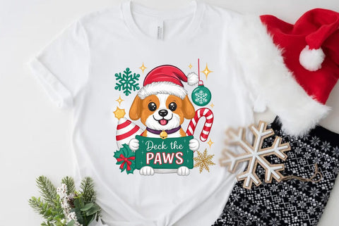 Funny Christmas Dog Saying SVG, Deck The Paws SVG FiveStarCrafting 
