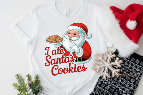 Funny Christmas Dog Saying SVG, I ate santas cookies SVG FiveStarCrafting 