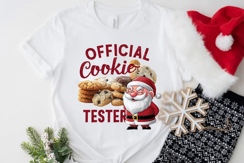 Funny Christmas Dog Saying SVG, Official Cookie Tester SVG FiveStarCrafting 