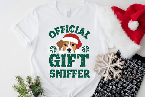 Funny Christmas Dog Saying SVG, Official Gift Sniffer SVG FiveStarCrafting 