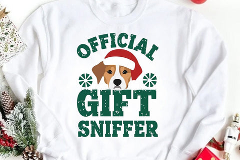 Funny Christmas Dog Saying SVG, Official Gift Sniffer SVG FiveStarCrafting 