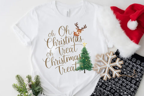 Funny Christmas Dog Saying SVG, Oh Christmas Treat SVG FiveStarCrafting 