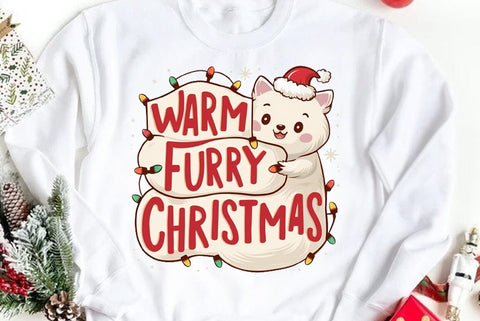 Funny Christmas Dog Saying SVG, Warm Furry Christmas SVG FiveStarCrafting 