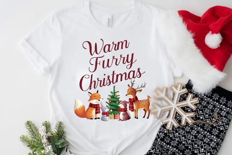Funny Christmas Dog Saying SVG, Warm Furry Christmas SVG FiveStarCrafting 