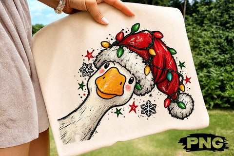 Funny Christmas Duck Sublimation PNG SVG DesignDestine 