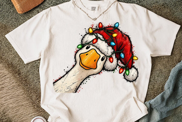 Funny Christmas Duck Sublimation PNG SVG DesignDestine 