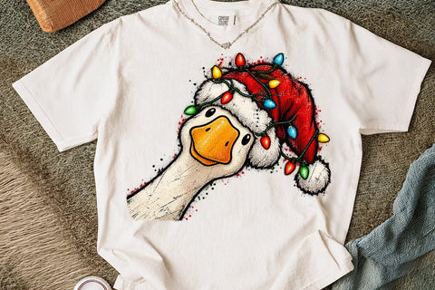 Funny Christmas Duck Sublimation PNG SVG DesignDestine 