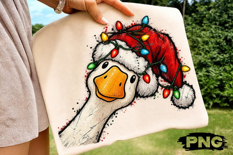 Funny Christmas Duck Sublimation PNG SVG DesignDestine 