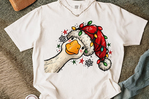 Funny Christmas Duck Sublimation PNG SVG DesignDestine 