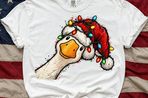 Funny Christmas Duck Sublimation PNG SVG DesignDestine 