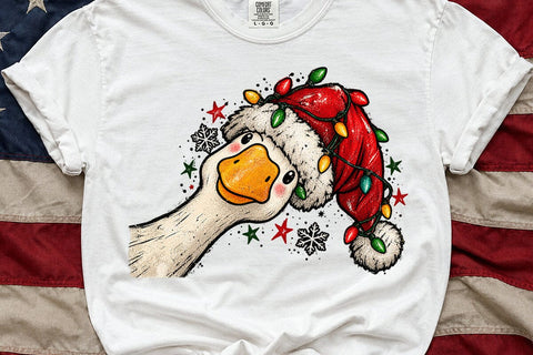 Funny Christmas Duck Sublimation PNG SVG DesignDestine 