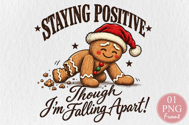 Funny Christmas Gingerbread Man PNG Sublimation nirmal108roy 