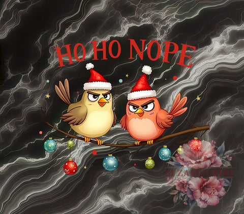 Funny Christmas, Ho Ho Nope, Bird PNG, Digital Download, Sublimation Design, Holiday Humor, Christmas Decor, Cute Bird Graphic Sublimation Li Zamperini 