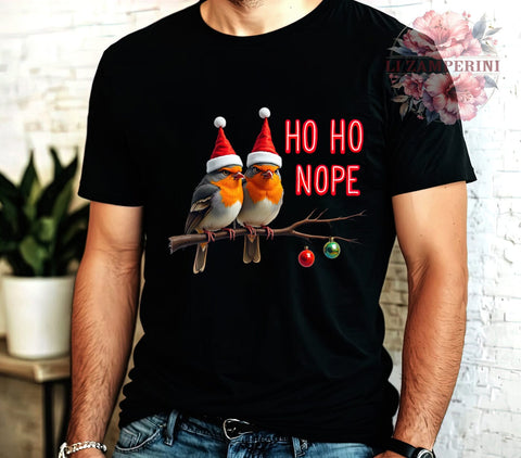 Funny Christmas, Ho Ho Nope, Bird PNG, Digital Download, Sublimation Design, Holiday Humor, Christmas Decor, Cute Bird Graphic Sublimation Li Zamperini 