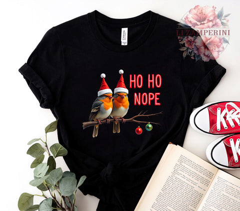 Funny Christmas, Ho Ho Nope, Bird PNG, Digital Download, Sublimation Design, Holiday Humor, Christmas Decor, Cute Bird Graphic Sublimation Li Zamperini 