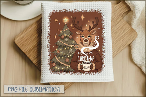 Funny Christmas Kitchen Towel PNG Bundle Sublimation Shetara Begum 