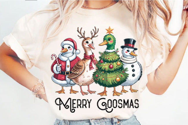 Funny Christmas Merry Goosmas PNG Designs Sublimation shah alam 