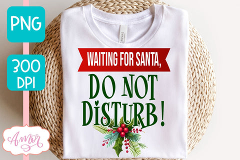 Funny Christmas PNG sublimation | Wainting for Santa PNG Sublimation Amorclipart 