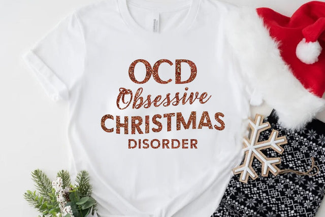Funny Christmas Quote PNG, Obsessive Christmas Disorder SVG FiveStarCrafting 