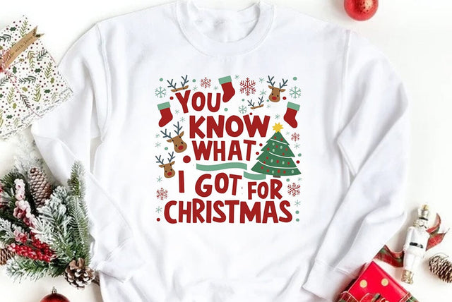 Funny Christmas Quote PNG, You Know What I Got For Christmas SVG FiveStarCrafting 