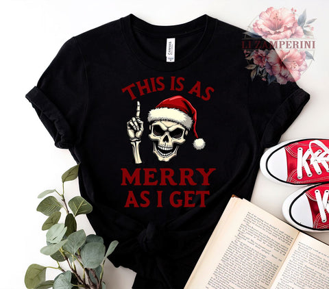 Funny Christmas Quote, Sarcastic Skeleton, Sassy Santa, PNG Download, Digital Sublimation, Holiday Humor, Skeleton Art, Merry Christmas Design Sublimation Li Zamperini 