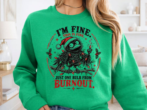 Funny Christmas Raven Burnout PNG Design SVG DesignDestine 