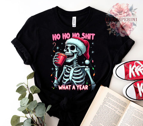 Funny Christmas, Skeleton Santa, Christmas Humor, Santa Claus PNG, Digital Download, Sublimation Art, Holiday Graphics, Festive Printables Sublimation Li Zamperini 