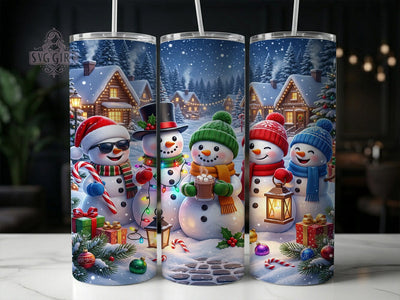 Funny Christmas Snowmen 20oz Tumbler, Funny Christmas, Christmas Snowmen, Funny Snowmen, Snowmen Tumbler, Funny Snowmen PNG, Snowman Tumbler PNG, Christmas Snowman Sublimation SvggirlplusArt 