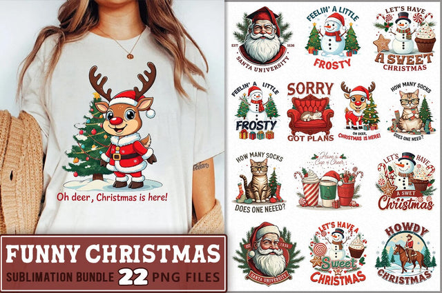Funny Christmas Sublimation Bundle Sublimation Shetara Begum 