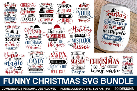 Funny Christmas Svg Bundle , 65 Christmas Svg Bundle SVG designmaster24 
