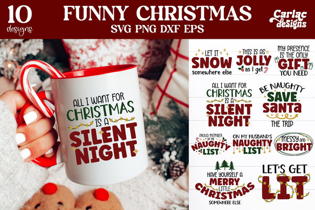 Funny Christmas SVG Bundle | Anti Christmas Bundle SVG Carla C Designs 