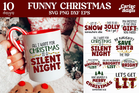 Funny Christmas SVG Bundle | Anti Christmas Bundle SVG Carla C Designs 