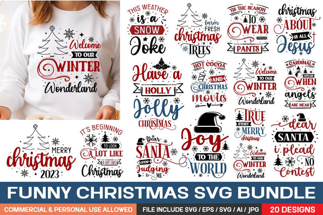 Funny Christmas Svg Bundle , Christmas Svg Bundle SVG designmaster24 