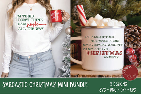 Funny Christmas SVG Bundle-Sarcastic Christmas SVG Bundle SVG Linden Valley Designs 