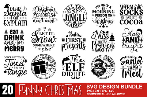 Funny Christmas SVG bundle SVG Designangry 