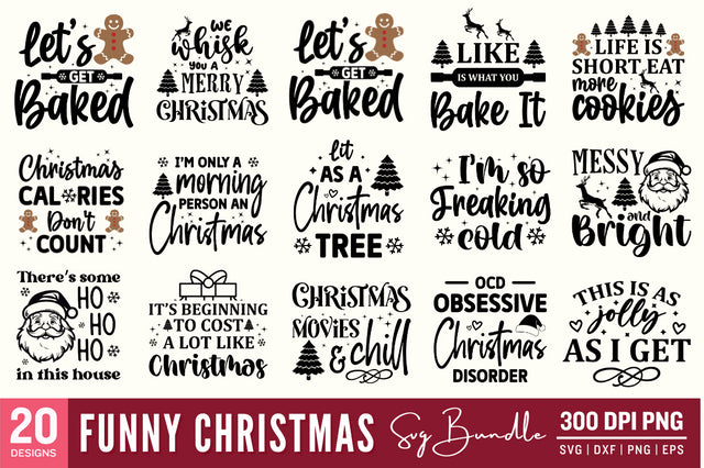 Funny Christmas SVG Bundle SVG Designangry 