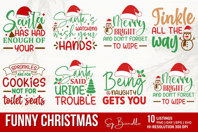 Funny Christmas SVG Bundle SVG Designangry 