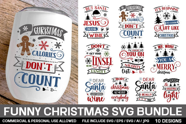 Funny Christmas Svg Bundle SVG designmaster24 