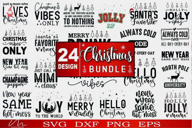 Funny Christmas svg bundle, Unique Christmas t shirt, Christmas Santa,Mama claus, winter christmas, Snow season, Christmas new year, Wine Christmas SVG Isabella Machell 