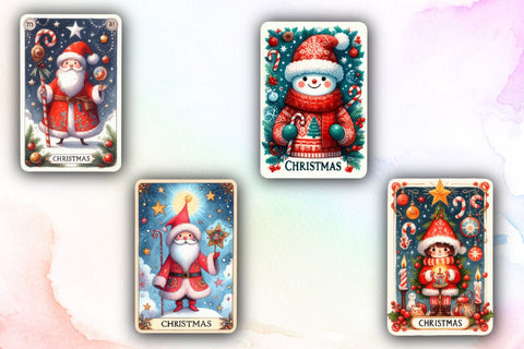 Funny Christmas Tarot Card Sublimation Sublimation designartist 