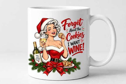 Funny Christmas Wine Lover PNG SVG BillahCrafts 