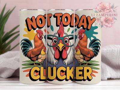Funny Cluckers Chicken Tumbler, Cluckers Sarcastic Tumbler, 20oz Tumbler Wrap, Sublimation Design, Farm Animal Humor, Poultry Lover Gift, Rustic Farm Wrap Sublimation Li Zamperini 