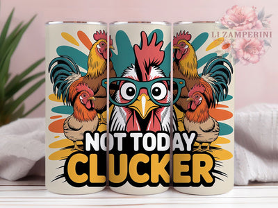 Funny Cluckers Chicken Tumbler, Cluckers Sarcastic Tumbler, 20oz Tumbler Wrap, Sublimation Design, Farm Animal Humor, Poultry Lover Gift, Rustic Farm Wrap Sublimation Li Zamperini 