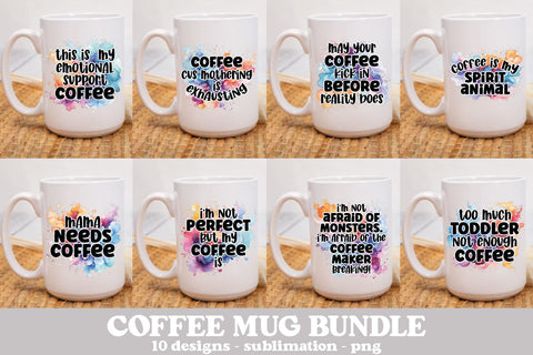 Funny Coffee Mug Sublimation Bundle Sublimation Carla C Designs 