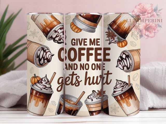 Funny Coffee Quote 20oz Tumbler, Funny Saying, Humor Theme, Caffeine Design, 20oz Wrap, Sublimation Design, PNG File Sublimation Li Zamperini 