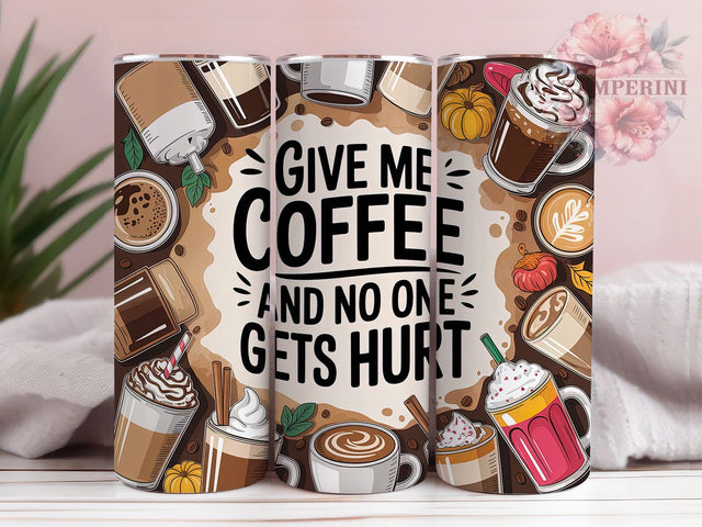 Funny Coffee Quote 20oz Tumbler, Funny Saying, Humor Theme, Caffeine Design, 20oz Wrap, Sublimation Design, PNG File Sublimation Li Zamperini 